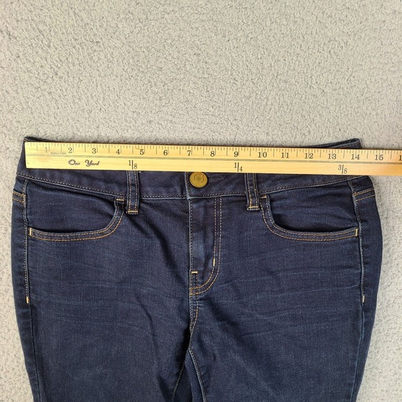 American Eagle Outfitters Jeans Womens Size 4 Blue Jegging 28x26.5 Super Stretch - Picture 10 of 14